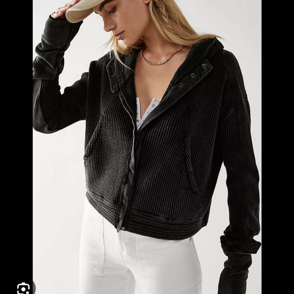 Free people cropped sweatshirt